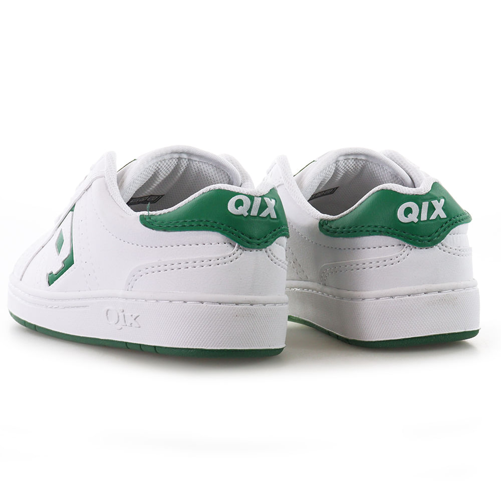 Sneaker Tenis Qix Logo Shoe TÃªnis Qix Dt Qix Cinza Tenis Qix