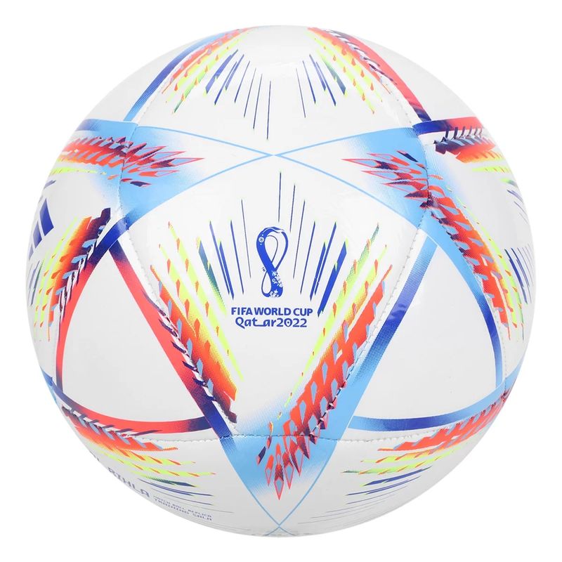 Bola de Futebol Campo Adidas Copa do Mundo 2022 Al Rihla Training -  Branco+Azul