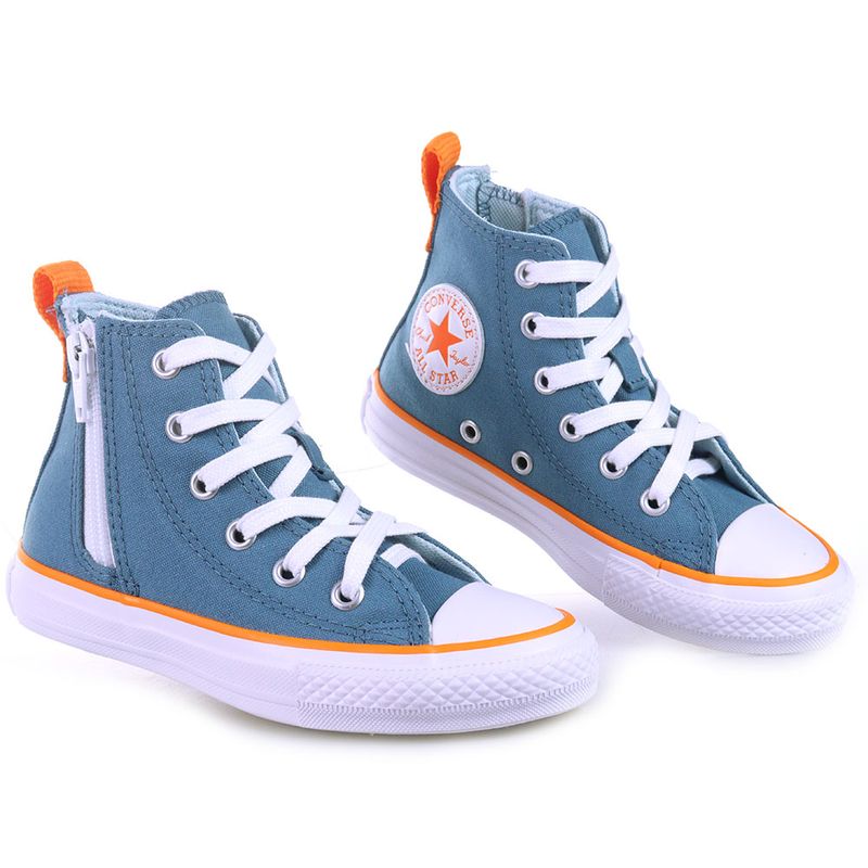 Tênis All Star Infantil Cano Alto Azul e Rosa Converse Azul