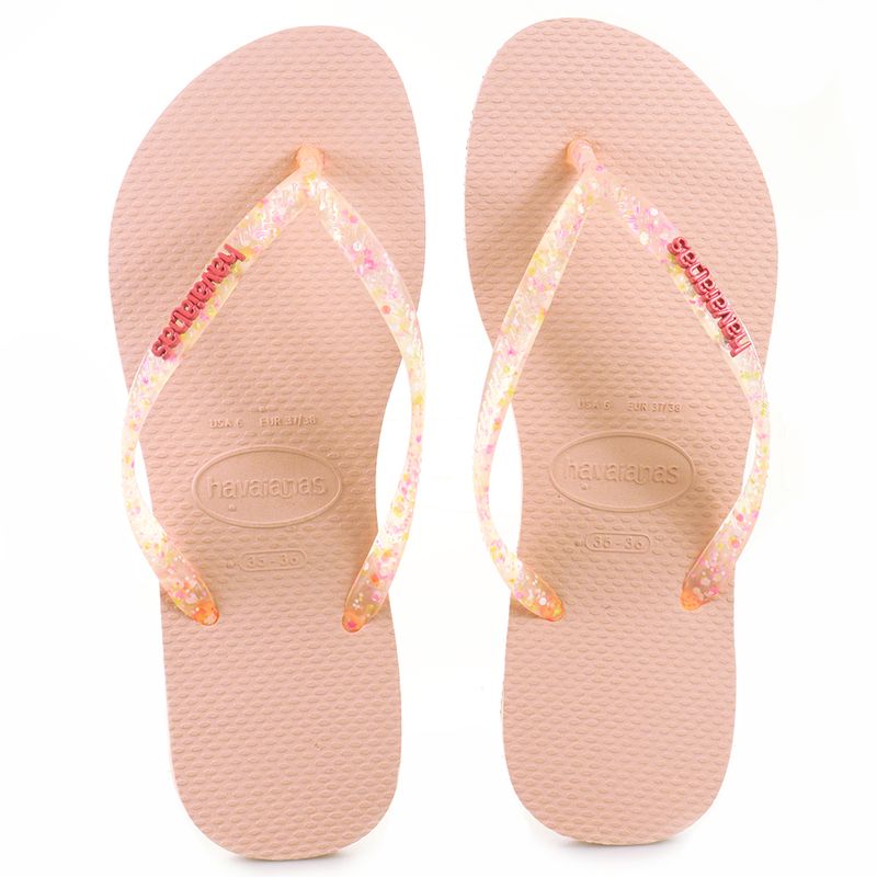 Chinelo havaianas logo store metallic