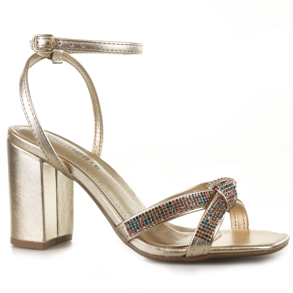 Sandália Via Marte Salto Bloco 239903 Flávio's Calçados