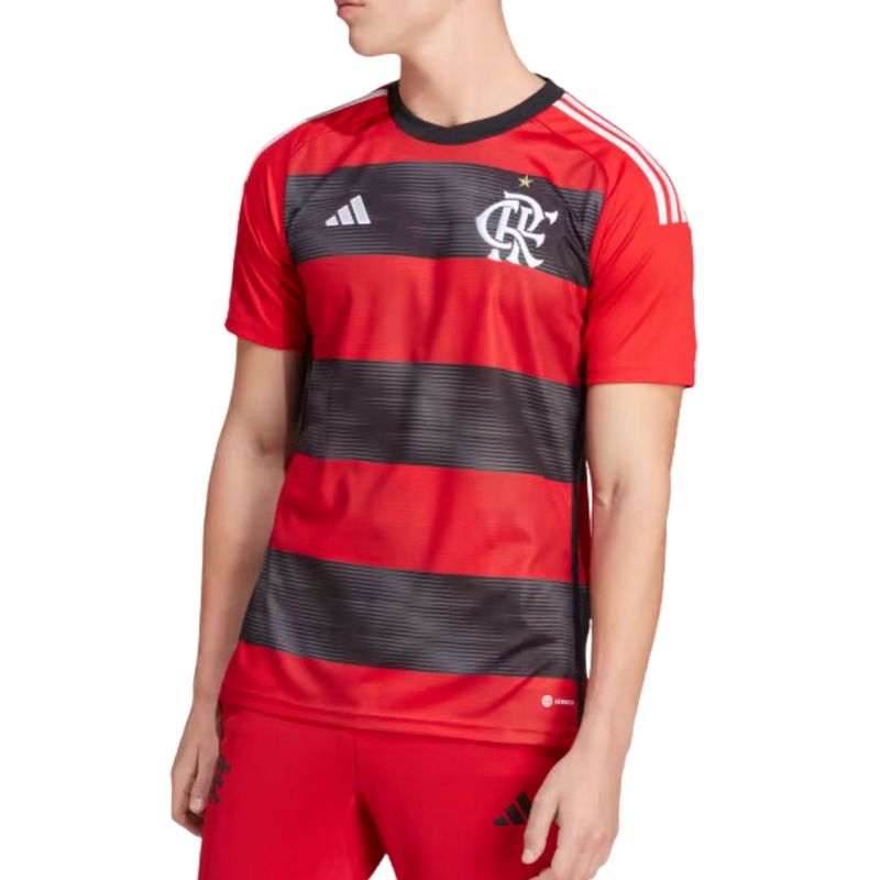  Camiseta Flamengo Vermelho e Preto Sweatshirt