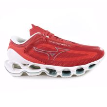 Tênis Esportivo Masculino Mizuno Wave Prophecy 12 Pretp/Azul/Branco/Laranja/Vermelho - 102055001