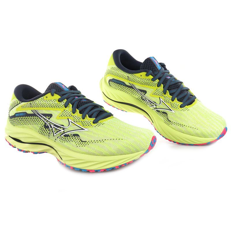 Tênis de Corrida Masculino Mizuno Wave Rider 27 - Azul