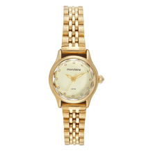 Relógio Feminino Vidro Facetado Dourado Mondaine - 32746lpmvde1