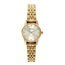 Relógio Feminino Cristais Dourado Mondaine - 32725lpmvde1