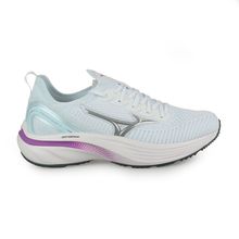 Tênis Feminino Esportivo Mizuno Glow 2 Preto/Branco/Lilás - 101121121f