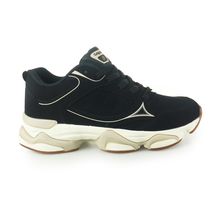 Tênis Masculino Logus sneaker premium Preto/Laranja - 22540p
