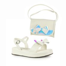 Sandália Infantil Feminino Casual Flavios Kids Branco - 44080