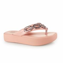 Tamanco Feminino Rasteiro Zaxy Rosa - 19154-BK524