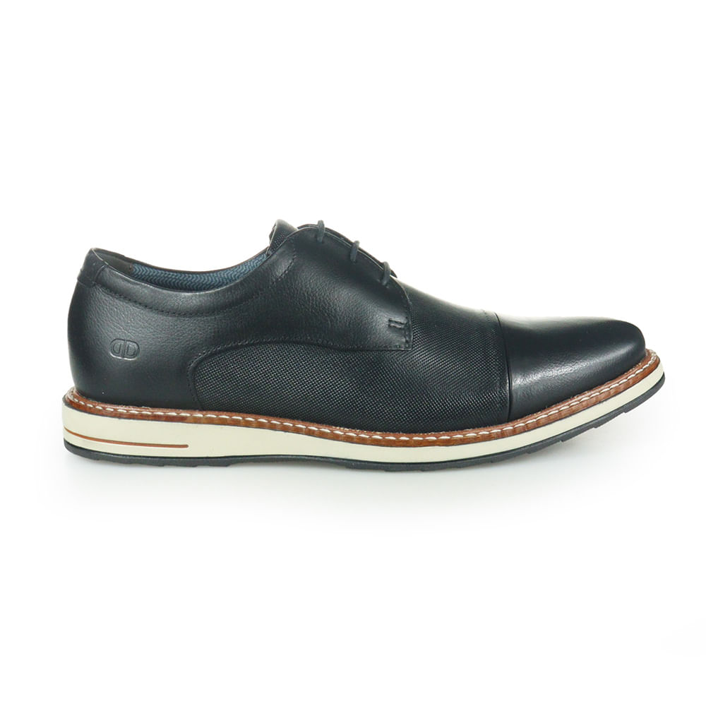 Encontraproduto.com.br - Sapato Masculino Casual Democrata Oliver Preto - 273202-001