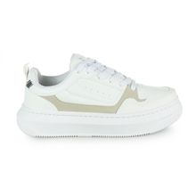 Tênis Feminino Casual Laysa Monteiro Branco/Cinza - 14724