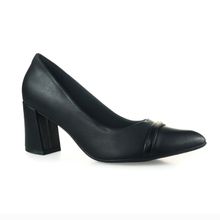 Sapato Feminino Scarpin Salto Grosso Piccadilly Preto - 745218-04