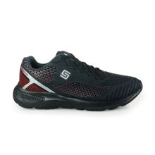 Tênis Masculino Esportivo Star Flex Preto/Vermelho - 1623