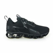 Tênis Masculino Esportivo Star Flex Preto/Dourado/Laranja - 1777