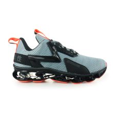 Tênis Masculino Esportivo Star Flex Preto/Dourado/Laranja - 1777
