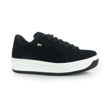 Tênis Feminino Casual Via Marte Plataforma Preto/Branco- 06500101