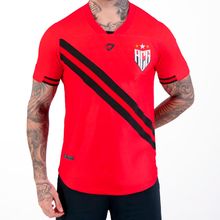 Camiseta Masculino Atlético Goianiense Poliéster Dragao Premium Vermelho/Preto - Cmatlet124