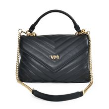 Bolsa Sintético Feminina CasualVia marte Branco/Preto - B252001