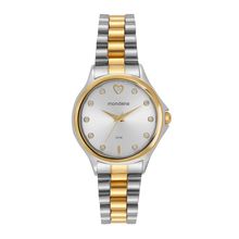 Relógio Feminino Casual Mondaine Prata/Dourado - 99761lpmvbe3