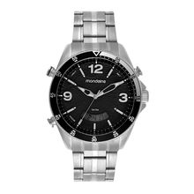 Relógio Masculino Casual Mondaine Anadigi Prata - 32810g0mvne2