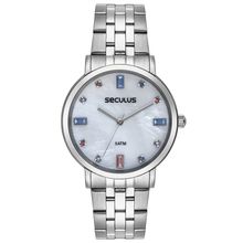 Relógio Feminino Casual Seculus Prata - 44245l0svns3