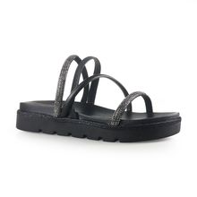 Sandália Feminina Papete Flatform Via Marte - 10800601