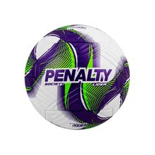 Bola De Futebol Society Penalty Branco/Roxo - 5214091992