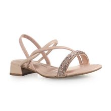 Sandália Feminina Casual Salto Bloco Dakota Pessego - Y80550002