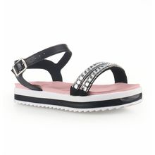Sandália Flatform Infantil Feminina Molekinha Tiras com Strass -  23051566