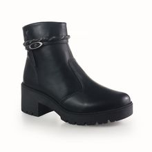 Coturno Feminino Mississipi de Cano Curto Preto - Me801