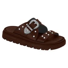 Papete Flatform Feminina Tiras e Fivela Moleca - 55041039569