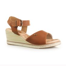 Sandália Feminina Casual Anabela Pegada - 233902-02