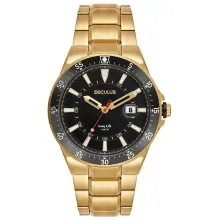 Relógio Masculino Calendário Index Completo Seculus - 77347gpsvda3