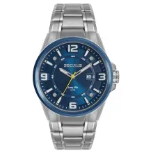 Relógio Masculino Mostrador Azul 3D Seculus - 44316G0SVNA2
