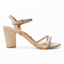 Sandália Feminina Vizzano Salto Bloco com Strass - 6262103430510