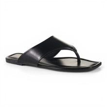 Rasteira Feminina Grazzia Bico Quadrado Preta - 32008